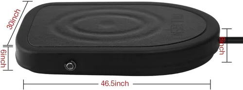 Miniatura 5 de iKKEGOL Interruptor de pedal USB para juegos, metal negro único HID acción programable digital control de mano teclado mouse con alfombrilla de goma