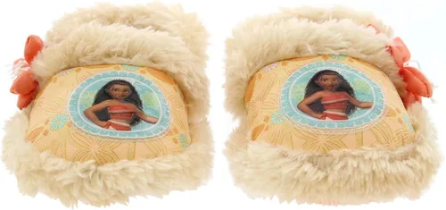 Miniatura 2 de Disney Moana - Pantuflas de felpa para niña pequeña con piel sintética 11-12 M EE UU para niño pequeño coral Coral