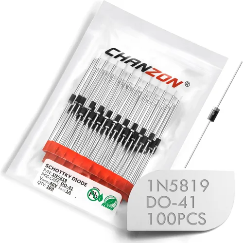 Miniatura 15 de Chanzon 1N4148 Diodos de conmutación rápida de señal pequeña axial de alta velocidad 200mA 100V DO-35 (DO-204AH) IN4148 Diodos de silicio
