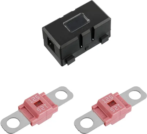 Miniatura 12 de Portafusible MIDI y 2 piezas de fusible MIDI de 100A de alta corriente, fusible de tornillo para autos, camiones, vehículos (100 Amp)