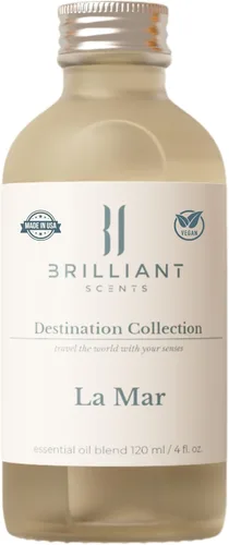Brilliant Scents La Mar - Recambio de aceite difusor, 4.1 fl oz, inspirado en el aroma Westin Hotel, aceite de fragancia prémium para difusor, aroma