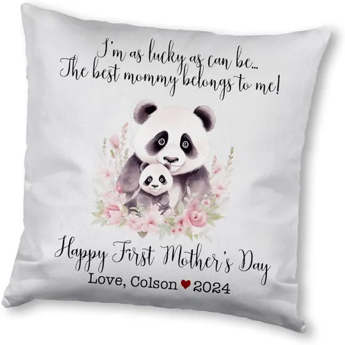 Miniatura 10 de Generic Panda, funda de almohada personalizada para el primer día de la madre, funda de almohada personalizada para el día de la madre, regalo