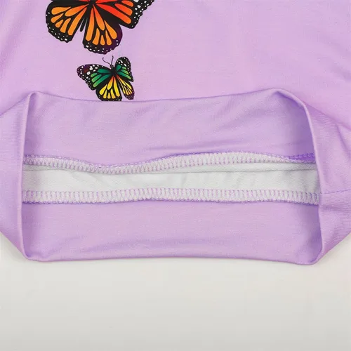 Miniatura 16 de Sudaderas para niñas pequeñas, cuello redondo, sin botones, de manga larga, para invierno, casual, ropa 2T-7T, Dinosaurio