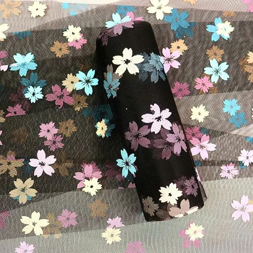 Miniatura 4 de Sakura - Rollos de tul de 6 pulgadas x 10 yardas (30 pies) de color negro para camino de mesa, silla, lazo para mascotas, falda tutú para mascotas