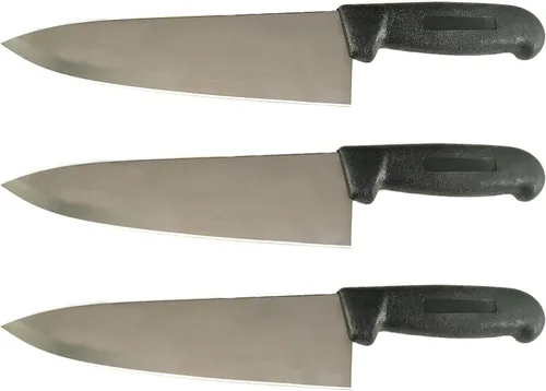 Miniatura 11 de Cuchillo de chef de 8 pulgadas de varios colores y paquetes, cubiertos de cocina comercial Razor Sharp - Cuchillos de cocina (paquete de 3 - verde)