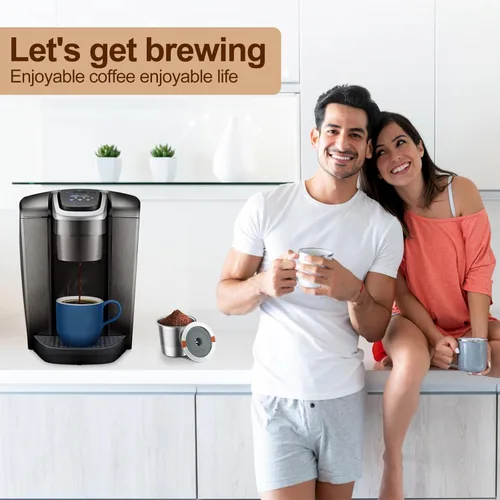 Miniatura 6 de RETHONE Tazas K reutilizables para Keurig: Cápsulas de café K recargables para máquina de café Keurig 1.0 y 2.0, Filtros de café de acero