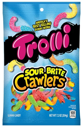 Trolli Sour Brite Crawlers - dulces de gomitas ácidas