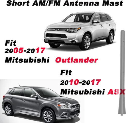 Miniatura 5 de Mástil de antena de radio de 7 pulgadas compatible con modelos Nissan Mitsubishi Infiniti Select, reemplazo directo, antena de techo corto, goma
