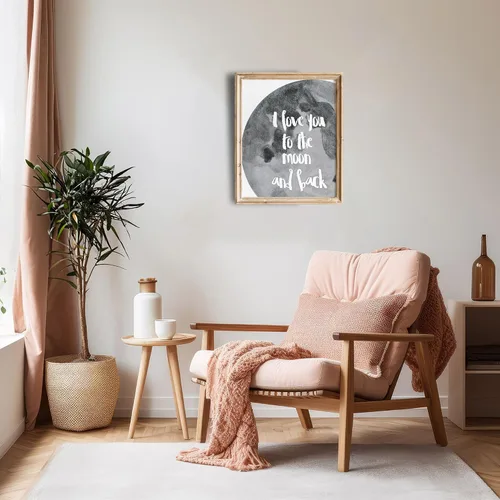 Miniatura 4 de I Love You to the Moon and Back Arte Impreso - Sin Marco - 8x10 Decoración de Pared Inspiradora y Romántica Añade un Toque de Calidez y Afecto a