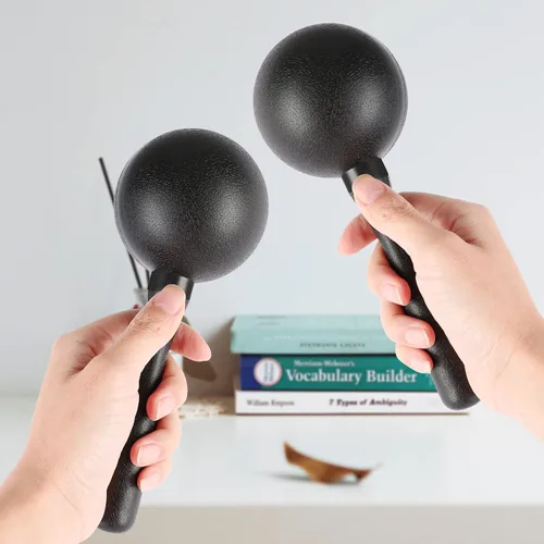 Miniatura 3 de EASTROCK Maracas, sonajeros y martillos de arena de ABS, percusión de mano, sonajeros para adultos, gran instrumento de percusión para actuación