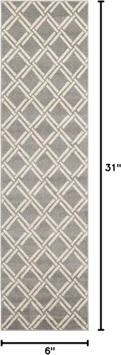 Miniatura 21 de Unique Loom Trellis Collection - Alfombra geométrica moderna azul marino (9 pies x 12 pies)