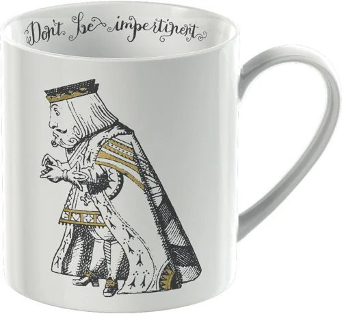 Miniatura 2 de V&A Juego de 2 tazas de Alicia en el país de las maravillas en caja de regalo, rey y reina de corazones, porcelana fina, 11.8 fl oz, juego de 2
