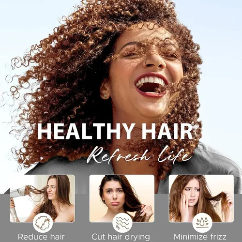 Miniatura 7 de Tgideas Aceite en aerosol para el cabello con manteca de karité y aceite de jojoba, protección contra el calor, ligero, antiencrespamiento