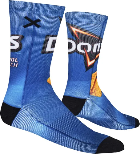 Miniatura 3 de Odd Sox, Calcetines divertidos para hombre, aperitivos de nachos, doritos, gueos, estampados Funyun