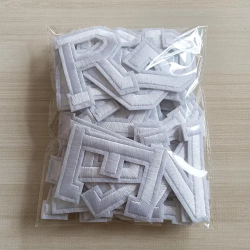 Miniatura 4 de Parches de letras para planchar de 2.9 pulgadas, 52 piezas, parches bordados con letras del alfabeto A-Z para ropa, chaquetas, sombreros, mochilas