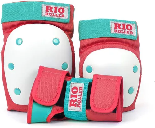 Miniatura 2 de Rio Roller Juego de almohadillas triples, rojo/menta