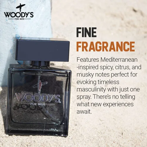 Miniatura 2 de Woody's Colonia para hombre, fragancia de larga duración con aroma fresco, Eau de Toilette masculino para uso diario, 3.4 onzas líquidas