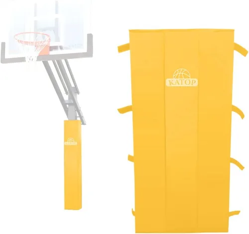 Miniatura 11 de Katop Almohadilla cuadrada para bastón de baloncesto, acolchado de poste protector resistente para poste de 5 x 5 pulgadas, poste y base de 6 x 6