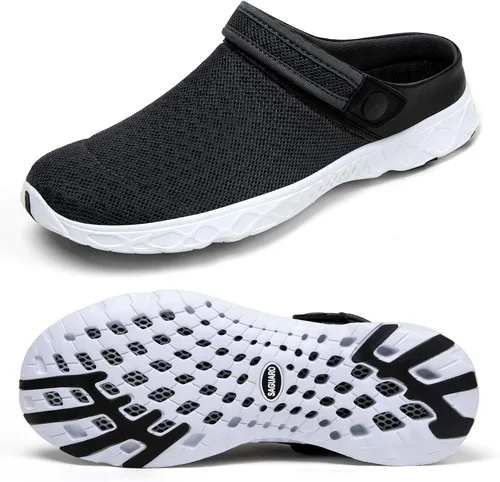 Miniatura 9 de SAGUARO - Zapatos de jardín de secado rápido para hombre y mujer, ligeros y transpirables. Zuecos de jardinería, sandalias de agua y malla