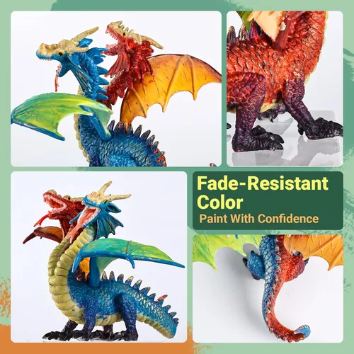Miniatura 7 de SOLDAY Kits de Pintura de Juguetes de Dragón para Niños Artes y Manualidades Edades 3 6 5 7 9 12 Niños Niñas para Pintar Tus Propias Figuras 3 Dragón