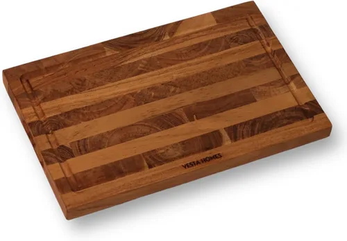 Vesta Homes Tabla de Cortar de Madera de Fibra Final | 15 x 10 pulgadas | Tabla de Cortar y Servir/Bloque para Verduras, Frutas, Queso y Charcutería