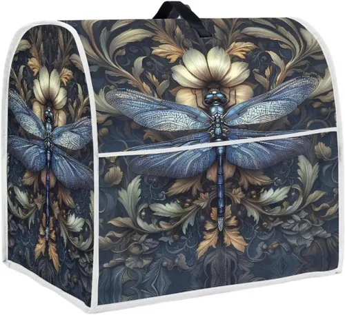 Miniatura 33 de Funda para batidora con estampado de girasol y bandera americana, cubierta protectora contra el polvo, adecuada para la mayoría de los modelos