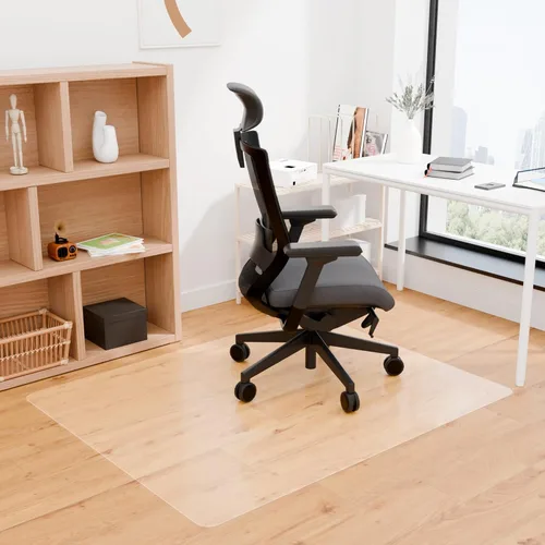 Miniatura 6 de 100pointONE Tapete para silla de oficina para suelos de madera dura, tapete para silla de computadora de fácil deslizamiento, protector de suelo