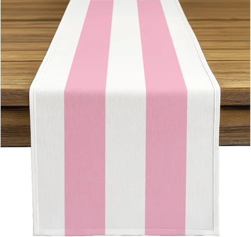 Miniatura 18 de Fabric Textile Products Servilletas de tela a rayas color lima y blanco Servilletas cabaña de 18 x 18 pulgadas Juego de 12 Resistente a