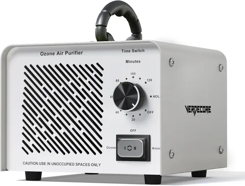 Generador de ozono de 125,000 mg/h, máquina de ozono de alta capacidad y purificador de aire de iones negativos, ionizador de aire O3, eliminación