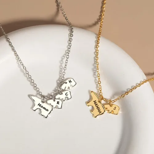 Miniatura 6 de MignonandMignon Mothers Day Mama Bear and Baby Bear Necklace Gift for Women Mom - SMBN