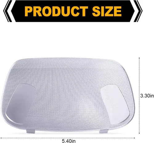 Miniatura 7 de Cubierta de lente de lámpara de cúpula transparente cubierta interior de luz compatible con Ford F-250 F-350 F-450 F-550 Truck 1999-2007