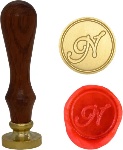 Miniatura 8 de Wax Seal Stamp Letter A-Z, Alphabet Initial Sealing Stamp for Christmas & Thanksgiving Cards, Wedding Invitation W-S-2 (Letter A)