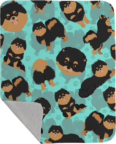 Miniatura 83 de Caroline's Treasures MLM1042LQB Airedale Terrier - Manta acolchada de 50 x 60 pulgadas, diseño de ilustraciones para cama, sofá, suave y ligera
