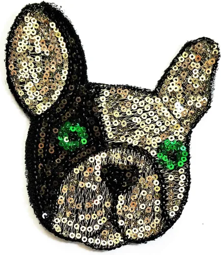 Miniatura 21 de Nipitshop - Parches de perro de pelo largo Shih Tzu con lazo rojo de dibujos animados de animales, parches para planchar con bordado de dibujos Dog9