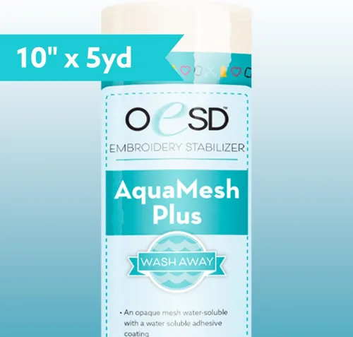 Miniatura 2 de OESD Aquamesh Plus - Rollo estabilizador de lavado opaco de 10 pulgadas x 5 yardas Water Soluble
