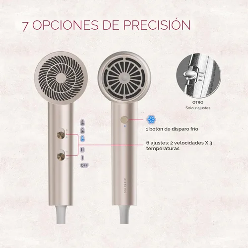 Miniatura 6 de TYMO Secador de pelo difusor, secador de pelo iónico de 300 millones con difusor y accesorio de peine para cabello rizado, secador profesional