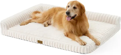 Miniatura 23 de COZY KISS Cama para perros pequeños de piel de conejo sintética, sofá ortopédico de espuma de 30 x 20 pulgadas con lados, funda extraíble lavable