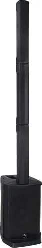 Sound Town Sistema portátil de columna de matriz de línea PA/DJ con módulo de subbajos, TWS Bluetooth, mezclador de 3 canales incorporado, bolsa de