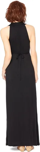 Miniatura 2 de Motherhood Maternity Vestido largo sin mangas para mujer con lazo en la cintura imperio