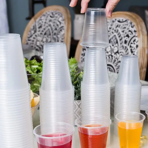 Miniatura 3 de PLASTICPRO Vasos transparentes desechables de plástico de peso medio de 3 onzas, 100