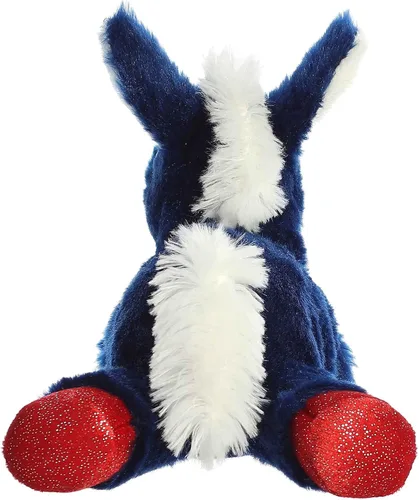Miniatura 5 de Aurora® Adorable Mini Flopsie™ Animal de peluche de burro valiente, facilidad juguetona, compañeros atemporales, color azul, 8 pulgadas