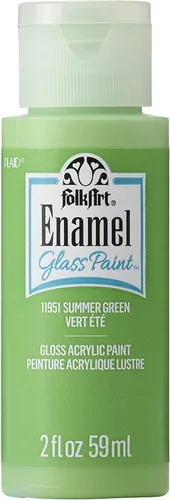 Miniatura 31 de FolkArt Pintura esmaltada para vidrio y cerámica en varios colores (2 onzas), 4013, grano de café Granos de café