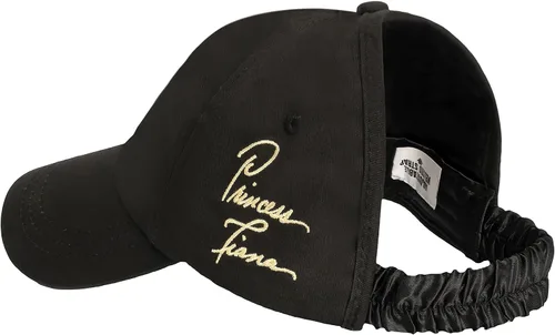 Miniatura 3 de CurlCap Gorra sin parte trasera para cabello natural, gorra de béisbol forrada de satén para mujer