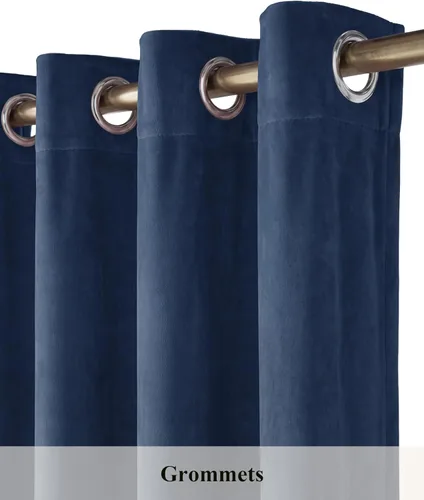 Miniatura 240 de StangH Cortinas de Terciopelo Verde Esmeralda de 96 Pulgadas - Cortinas Opacas de Terciopelo de Lujo Súper Suaves, Elegante Cobertura de Ventana