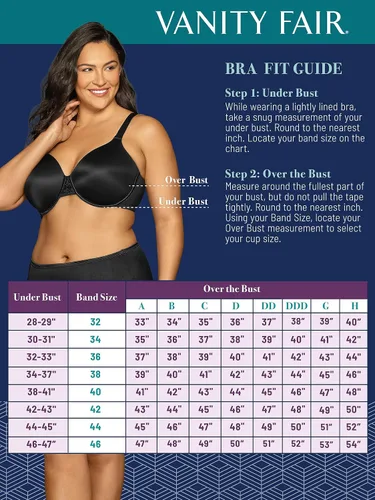Miniatura 8 de Vanity Fair - Brasier suave Beauty Back de cobertura máxima (Full Figure) para mujer (40B-42H)