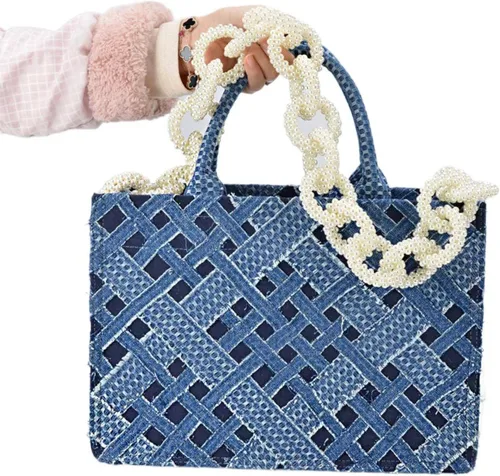 MMKJHNBHQ Cartera y bolsos de mano para mujer bolso de mano de punto grande para mujer bolso de mano portátil de moda Dahao 1