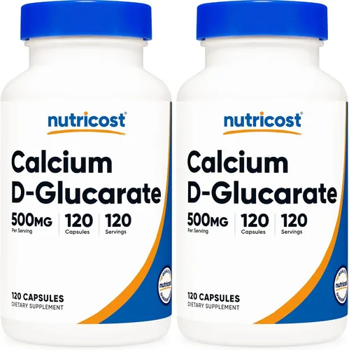Miniatura 6 de Nutricost D-glucarato de calcio 500 mg, 120 cápsulas - Sin gluten, sin OMG, apto para vegetarianos