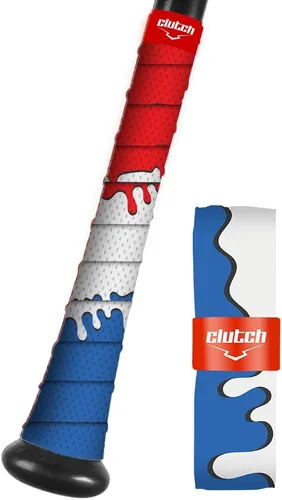Miniatura 6 de Cinta de agarre para bate de Clutch Sports Apparel, para todo clima, de 1.1mm acolchada y antideslizante para béisbol y sóftbol, duradera