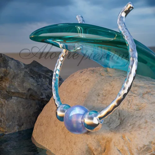 Miniatura 15 de Fake Opal Septum Rings
