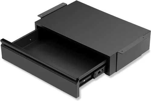 1 Paquete Cajón Bajo Escritorio 18", Organizador de Almacenamiento Extraíble con Extensión Deslizante Grande Montado Bajo Mesa de Madera Plana o